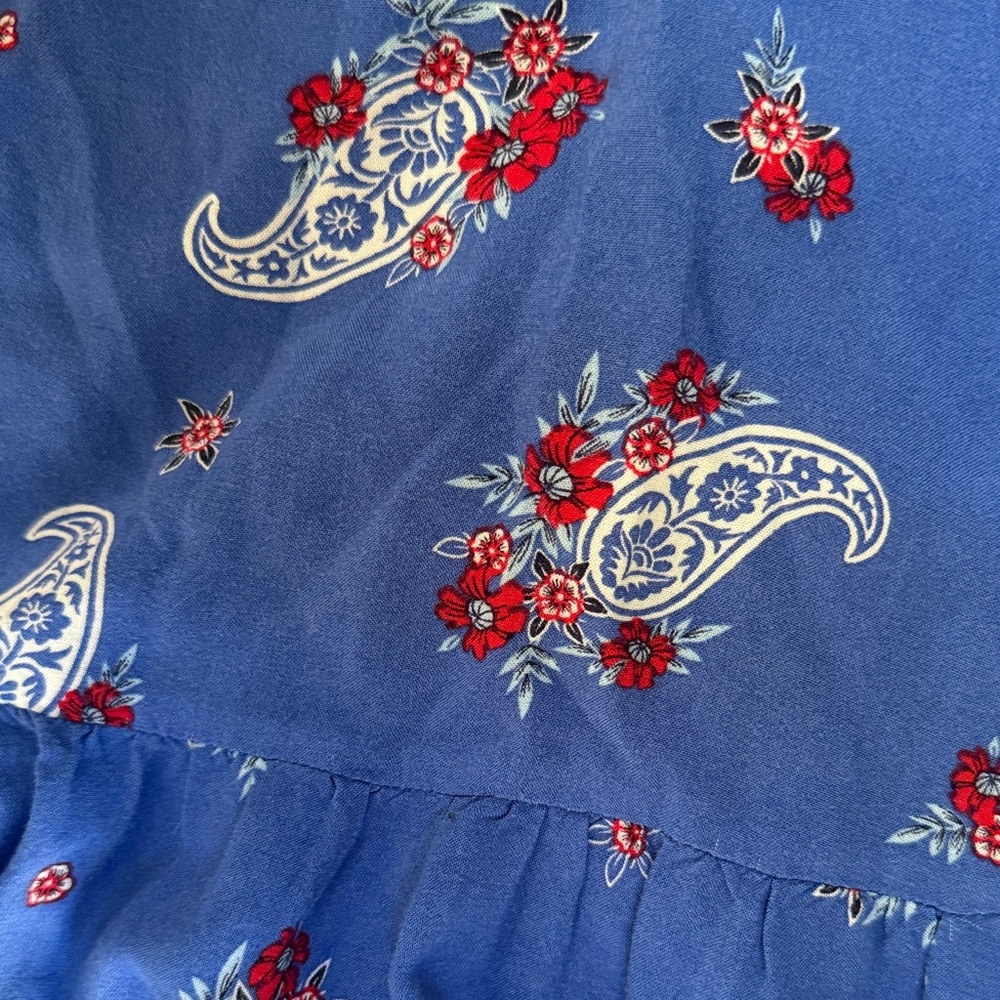 Mudd Blue Paisley & Floral Tiered Sundress - Picture 2 of 2